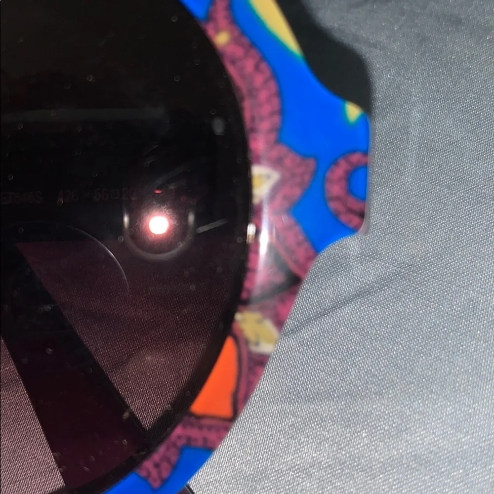 NWT ETRO Blue Paisley Sunglasses w/case